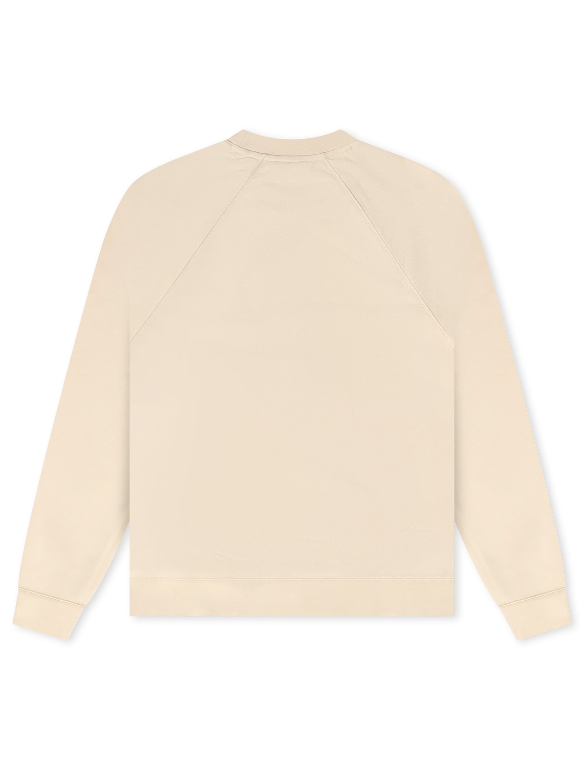 Sweat-shirt Lacoste en molleton brodé écusson - Crème