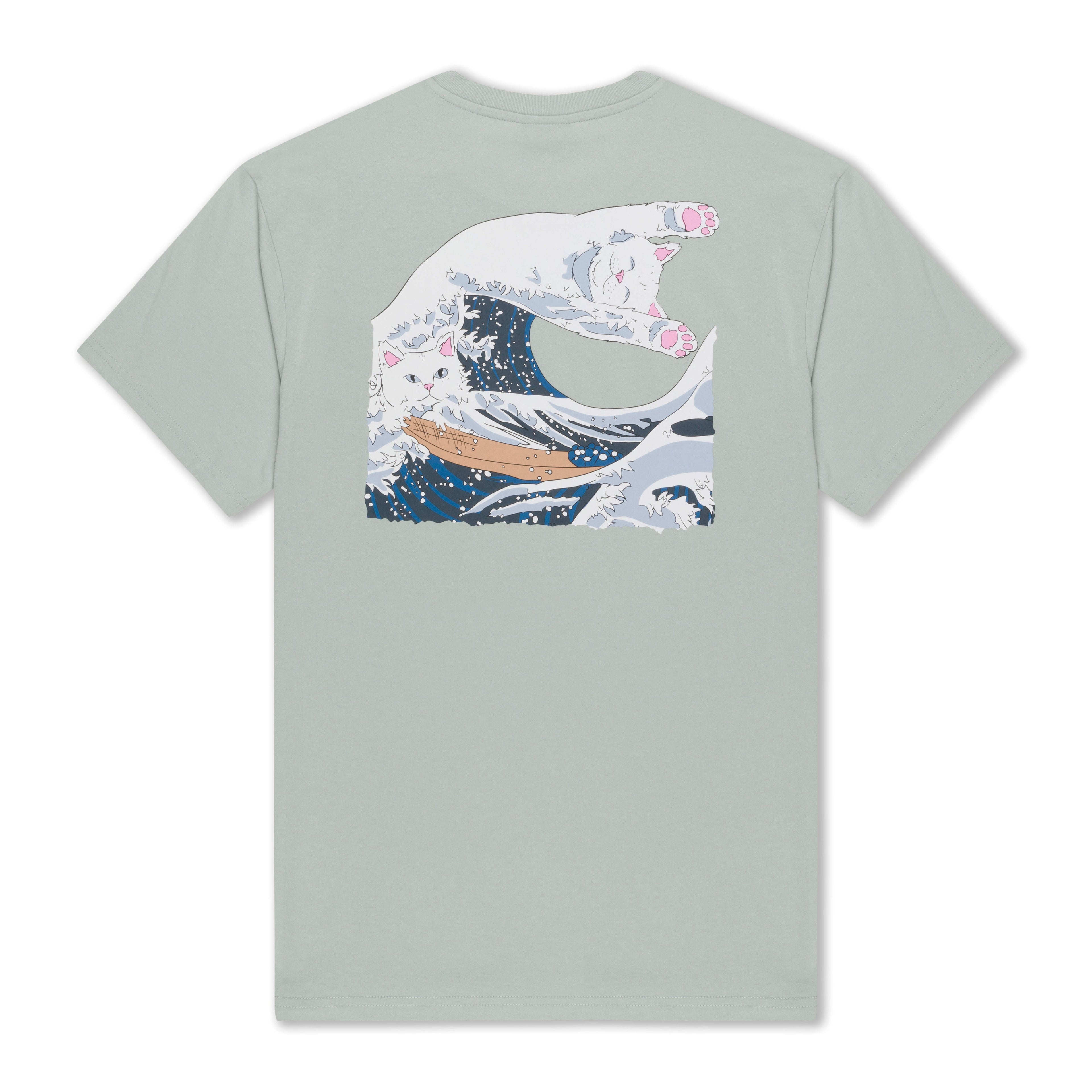 Great Wave Tee (Sage Grey)