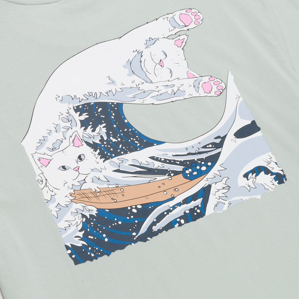 Great Wave Tee (Sage Grey)