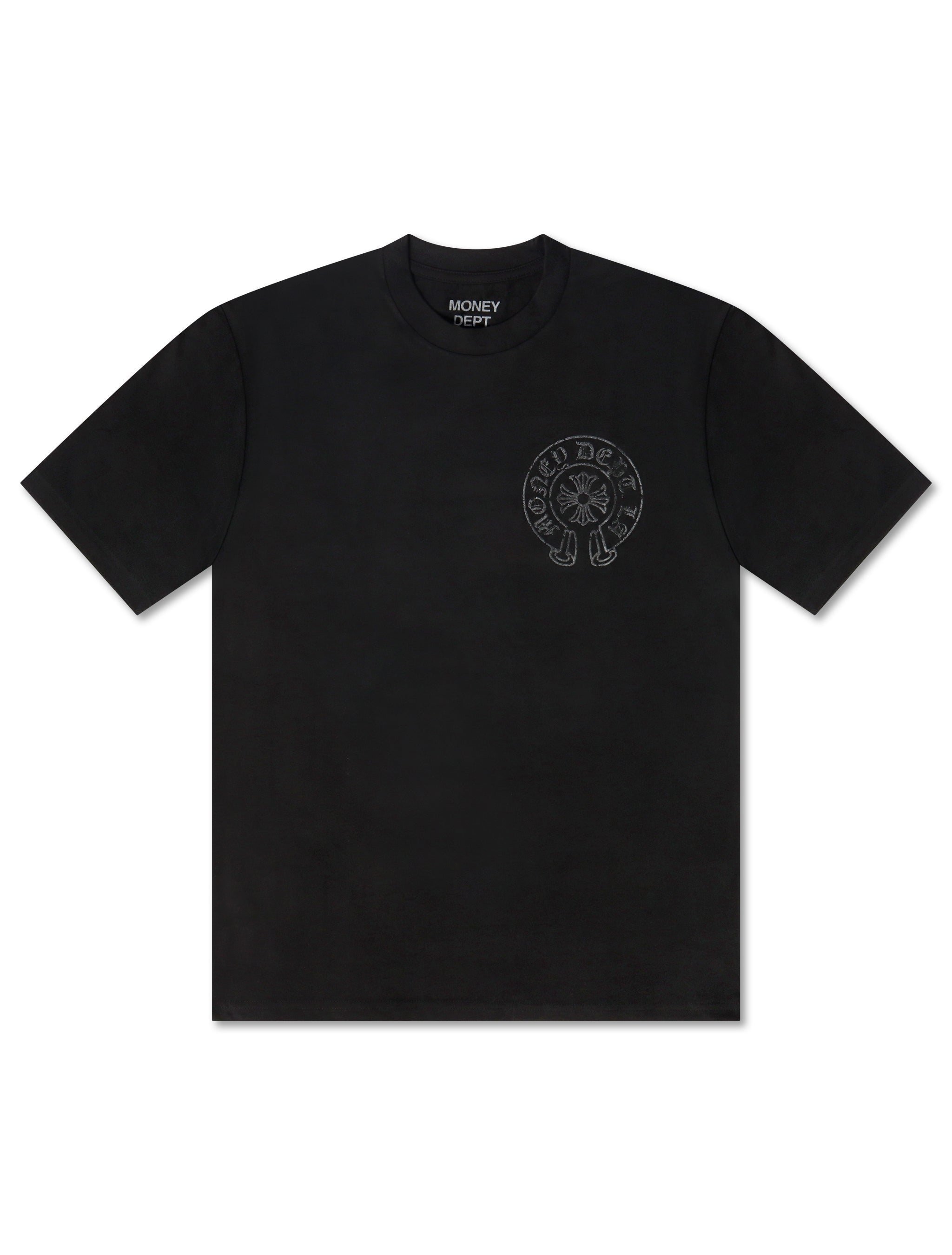 T-shirt vintage Old English Money Dept. - Noir/Noir