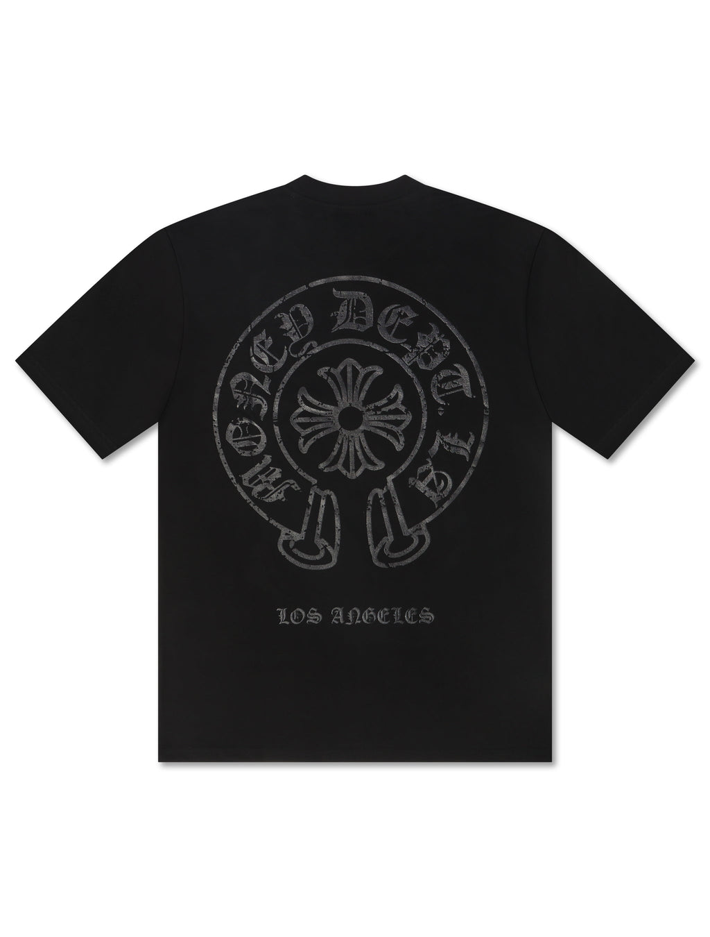 T-shirt vintage Old English Money Dept. - Noir/Noir