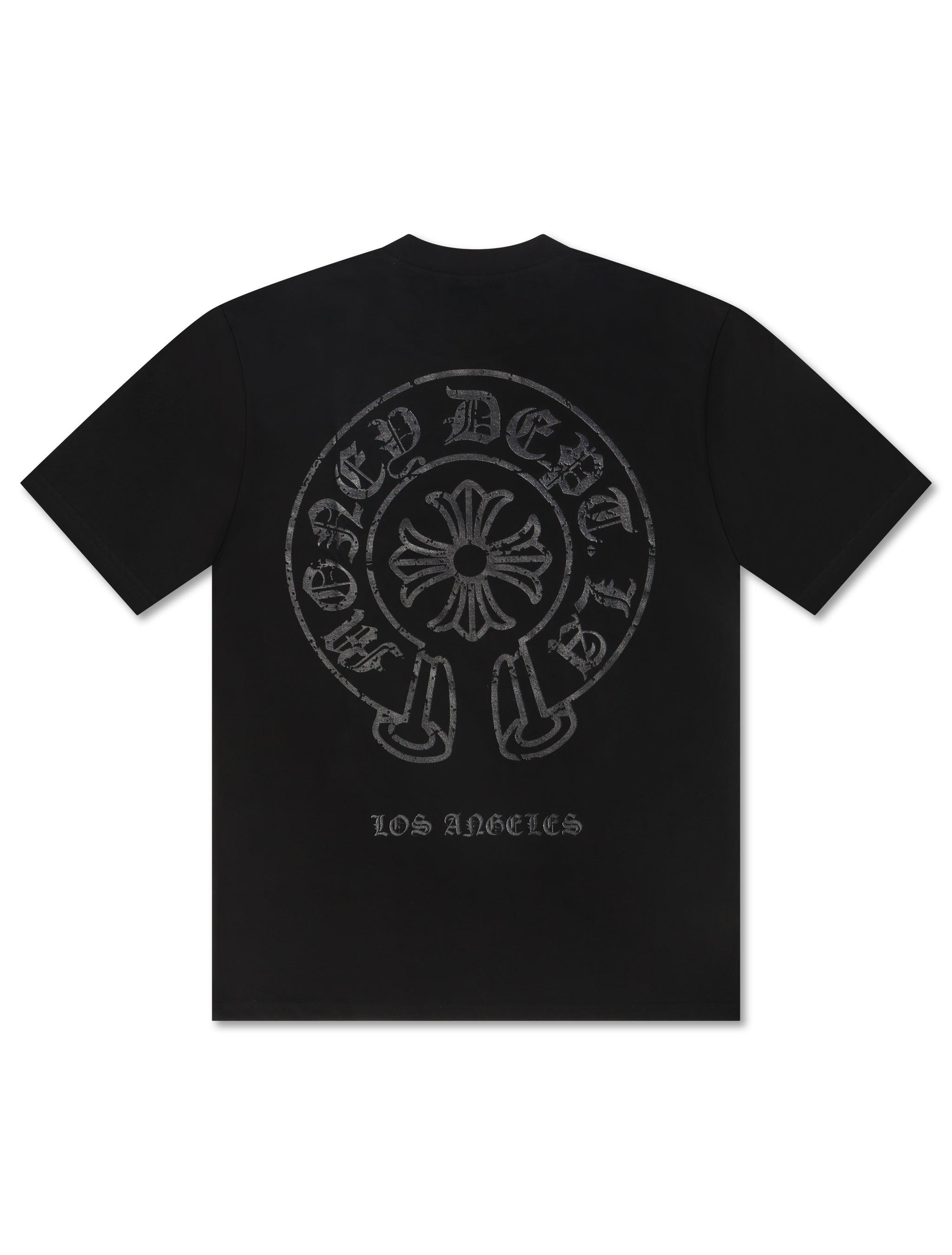 T-shirt vintage Old English Money Dept. - Noir/Noir