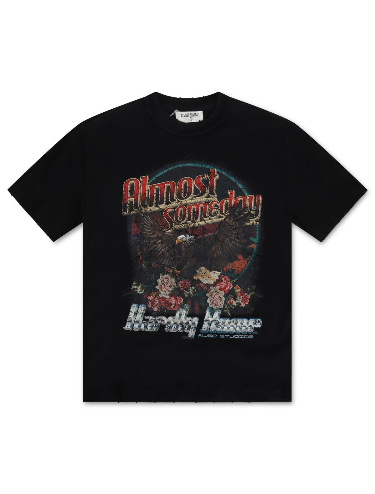 T-shirt Almost Someday Hardly Home - Noir vintage