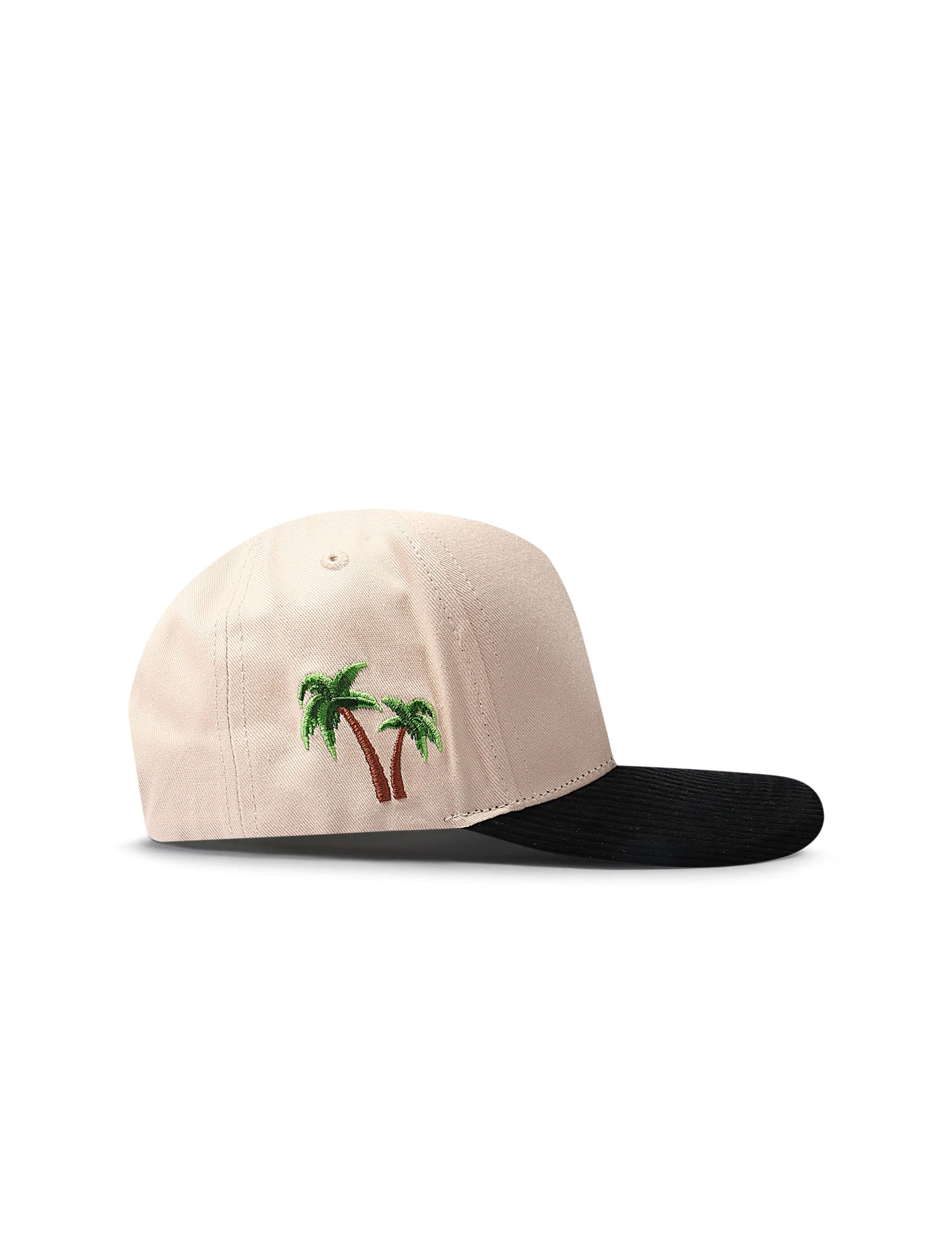 Référence Casquette Paradise La Crystals - Velours côtelé Crème/Noir