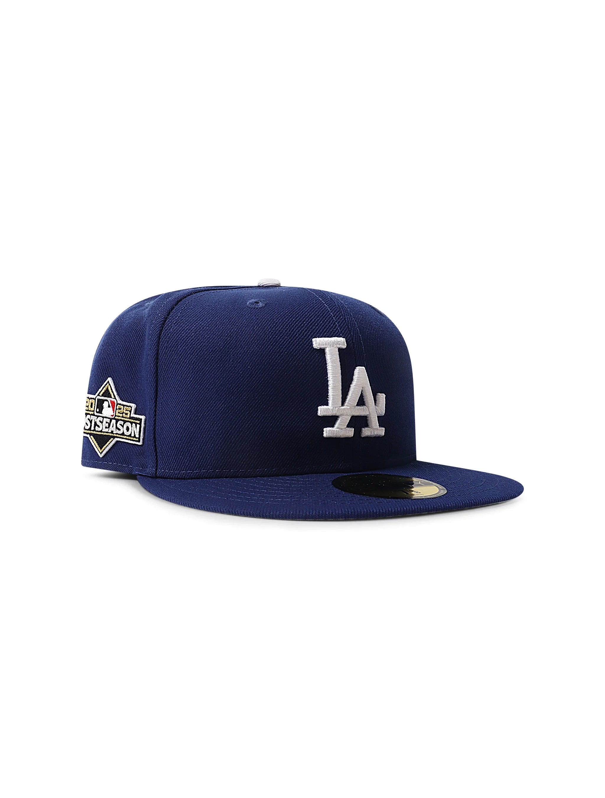 Casquette Ajustée New Era 5950 LA Dodgers Saison Post-régulière 2025 - Bleue