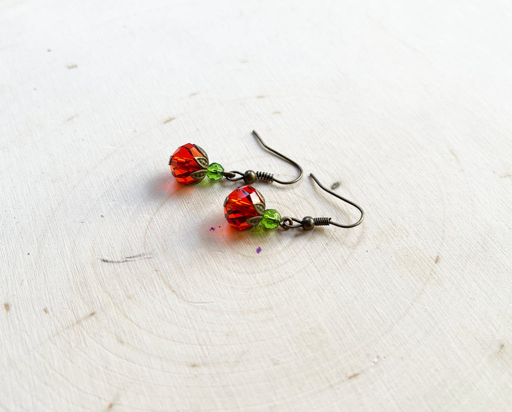 Swarovski Crystal Pumpkin Earrings