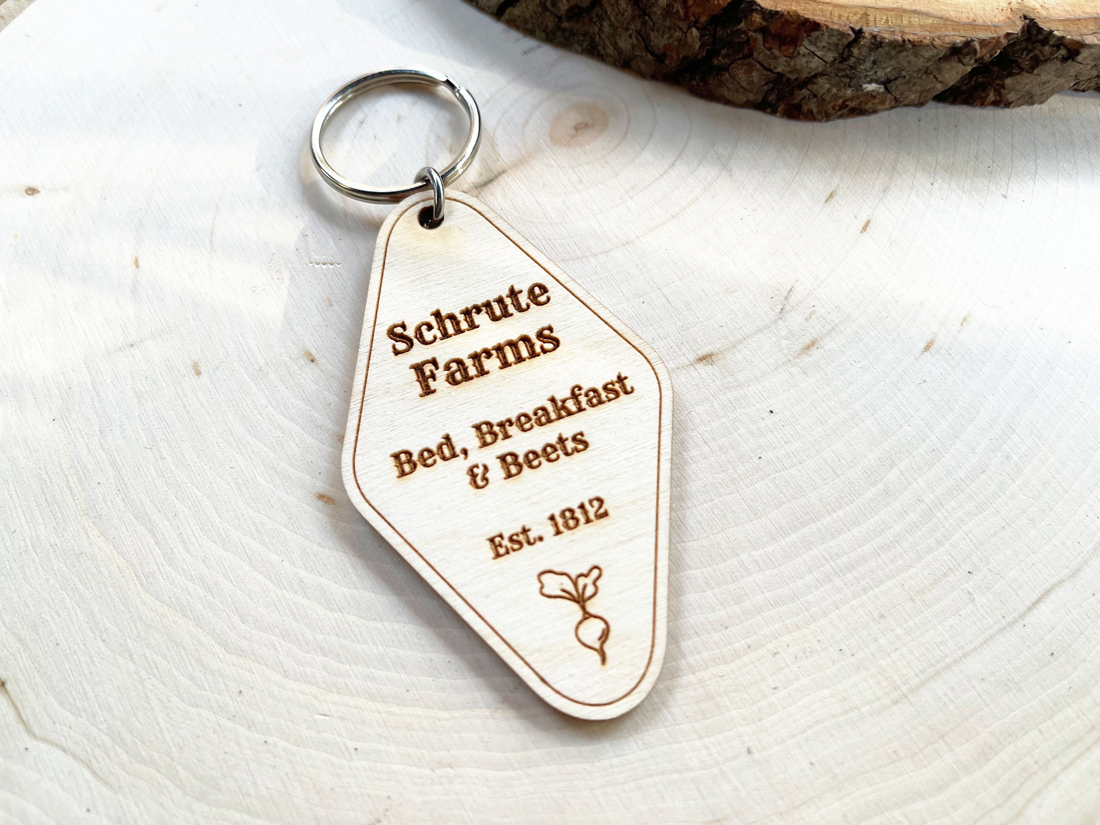 Schrute Farms B&B Keychain
