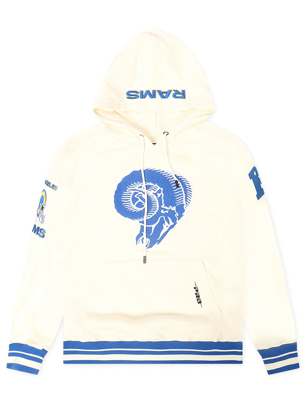 Pro Standard LA Rams Retro Hoodie à capuche - Coquille d'œuf