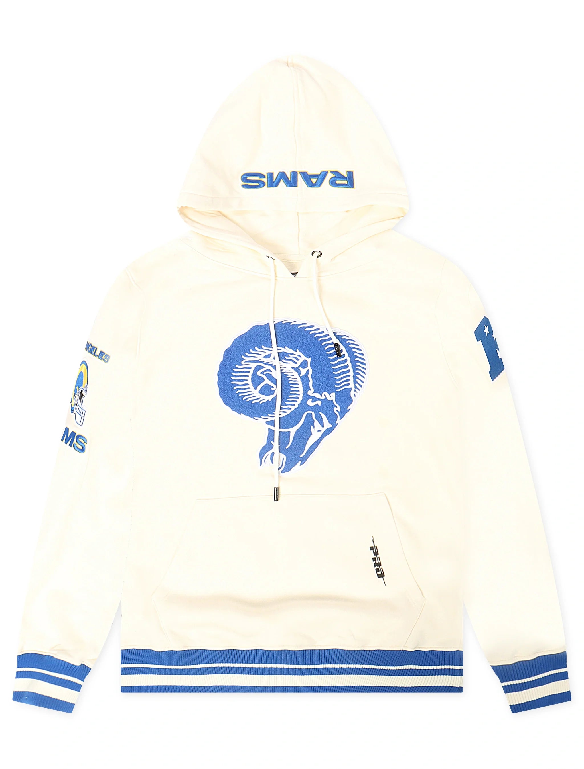 Pro Standard LA Rams Retro Hoodie à capuche - Coquille d'œuf
