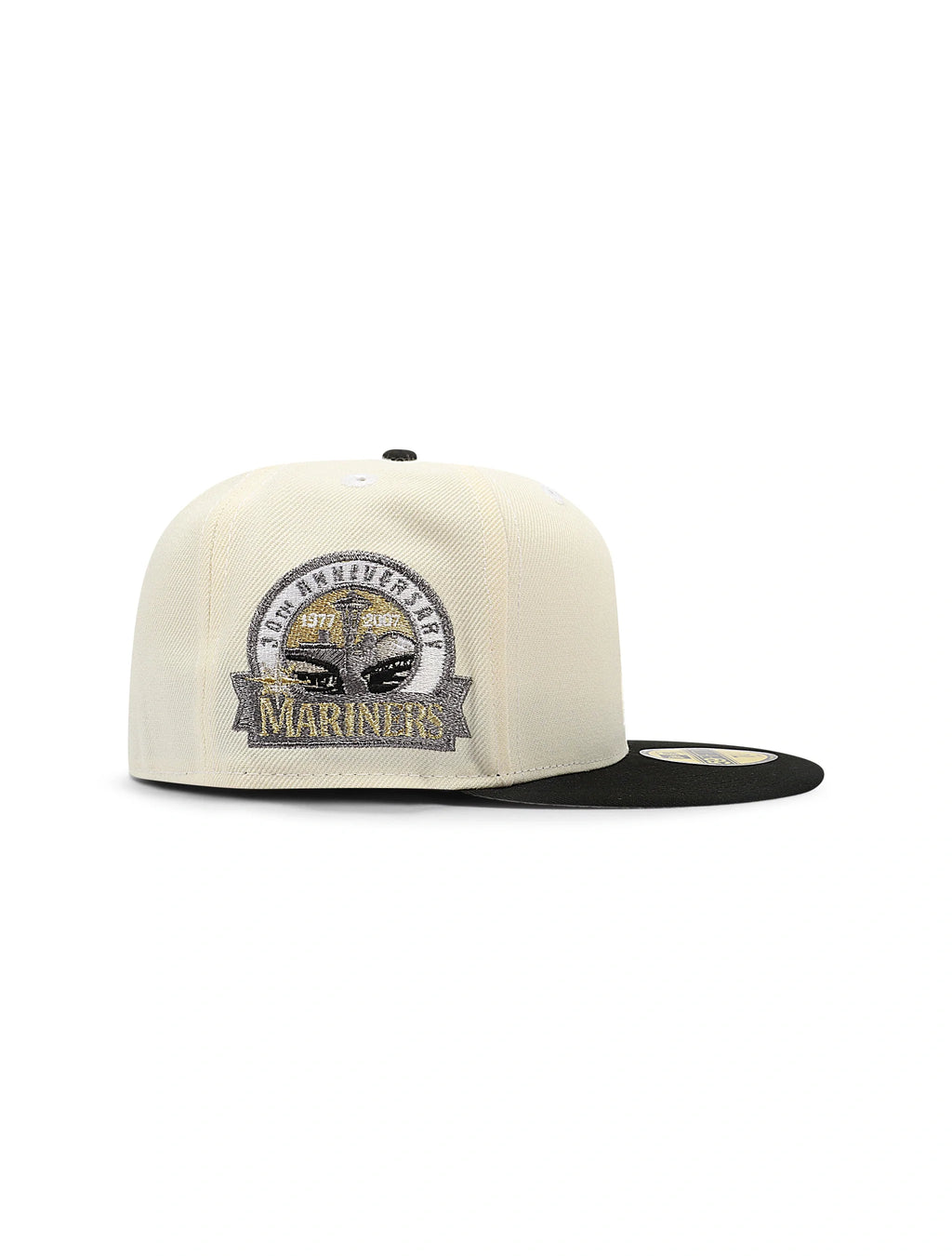 Casquette New Era 5950 Seattle Mariners 30e anniversaire - Chrome/Or