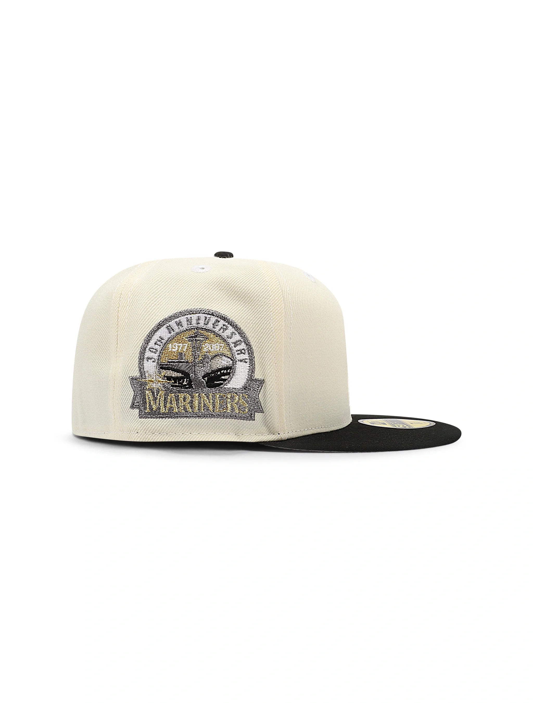 Casquette New Era 5950 Seattle Mariners 30e anniversaire - Chrome/Or