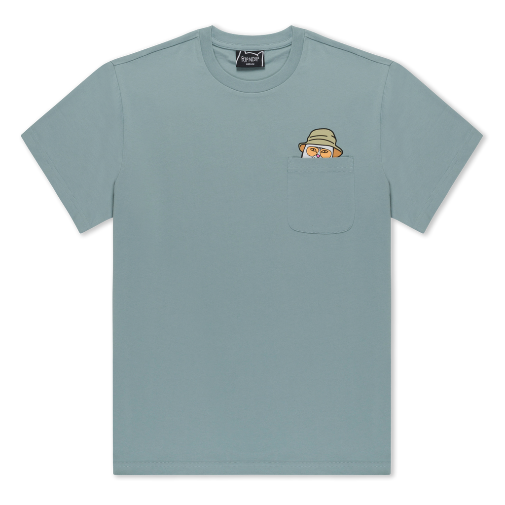 Nermal S Thompson Pocket Tee (Silver Blue)