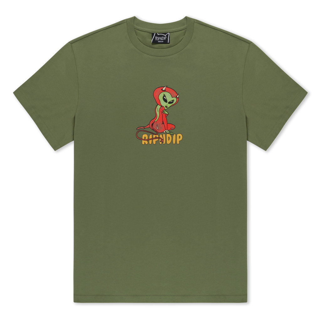 Devil Alien Tee (Dusty Forest)