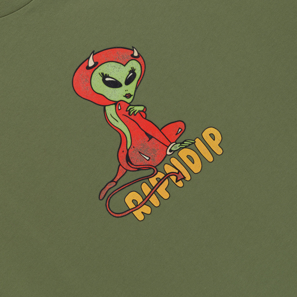 Devil Alien Tee (Dusty Forest)