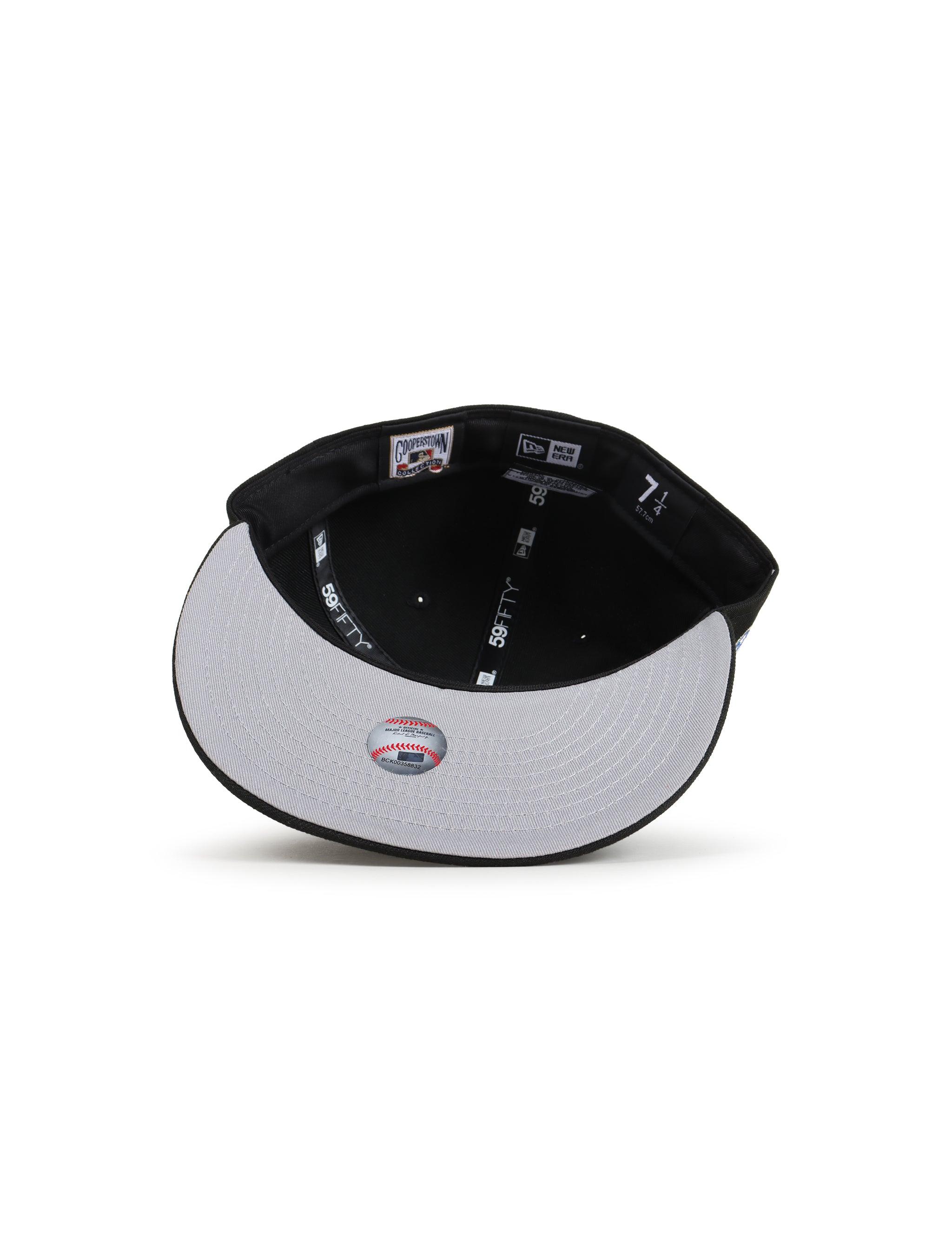 New Era 5950 Dodgers 40th Anniversary Hat - Black/Metallic Blue