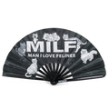 Man I Love Felines Fan (Black)