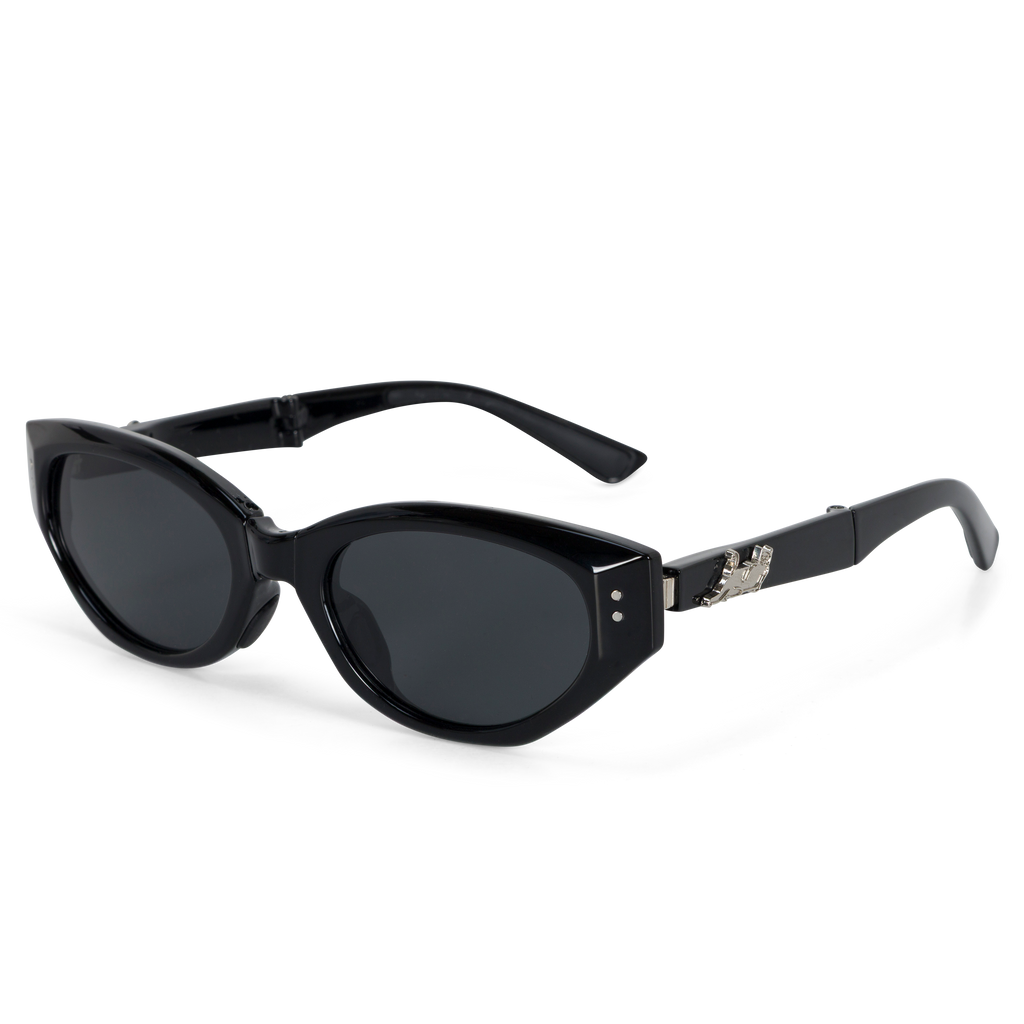 Castanza Folding Sunglasses (Black)
