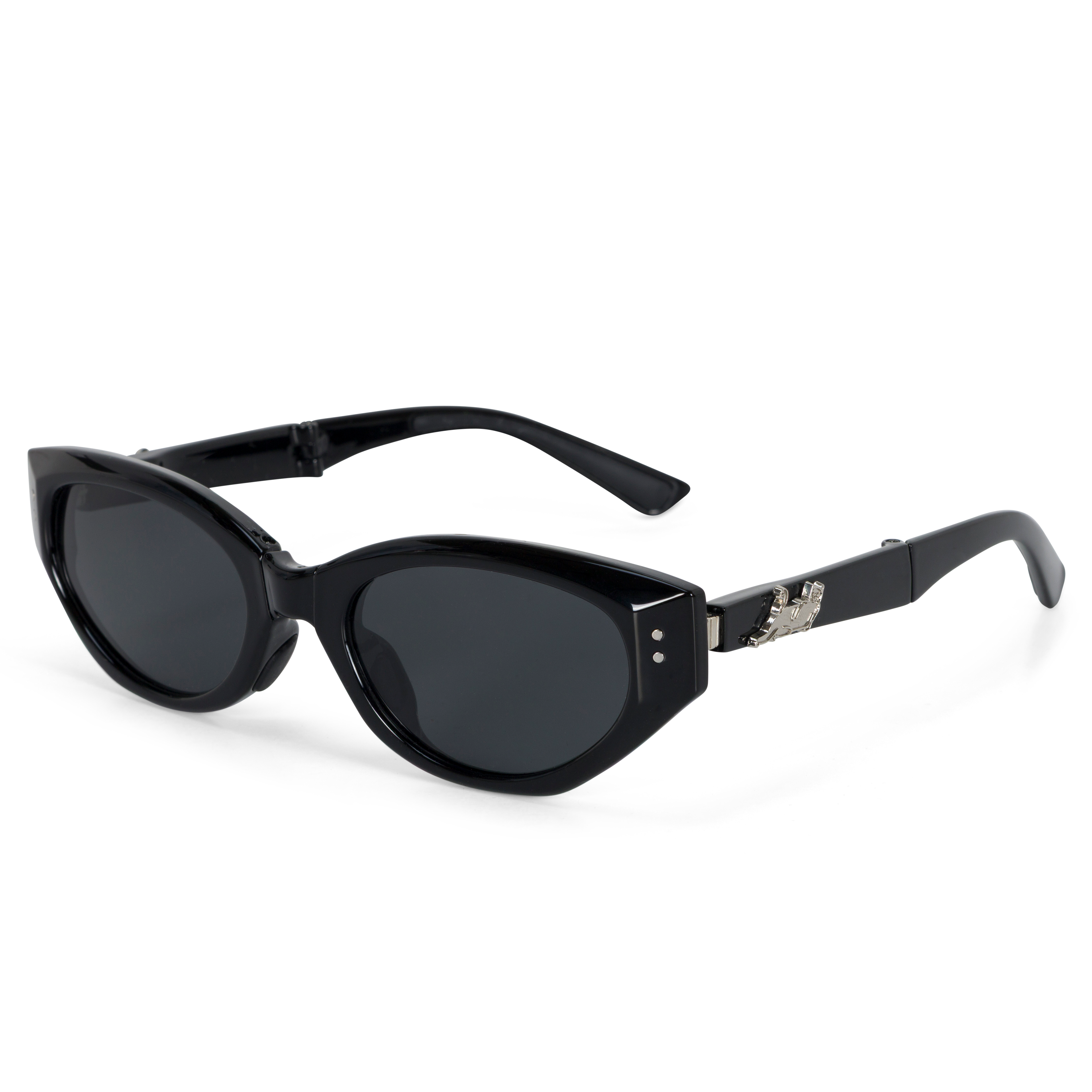 Castanza Folding Sunglasses (Black)