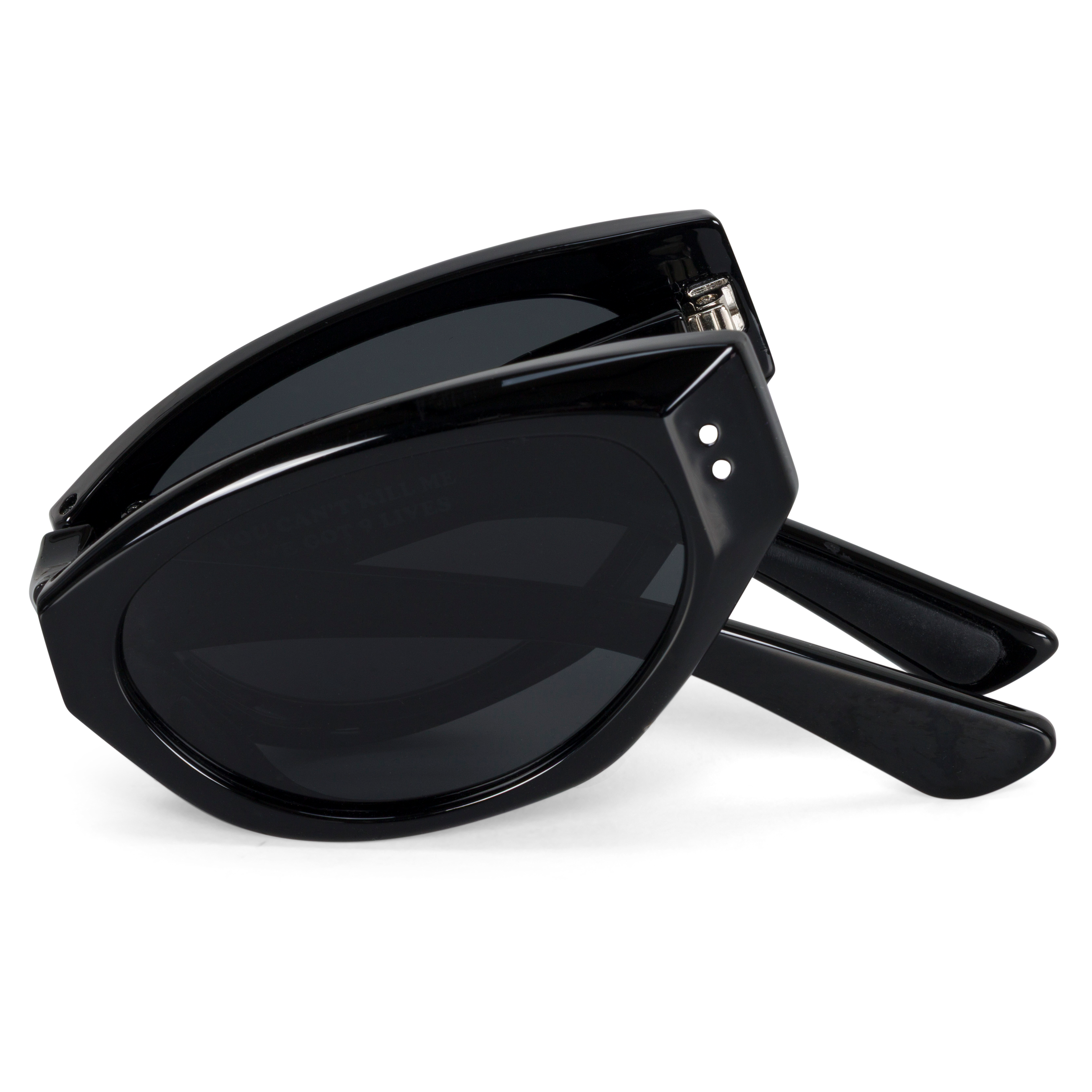 Castanza Folding Sunglasses (Black)