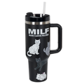 Man I Love Felines Big Ol Cup Tumbler (Black)