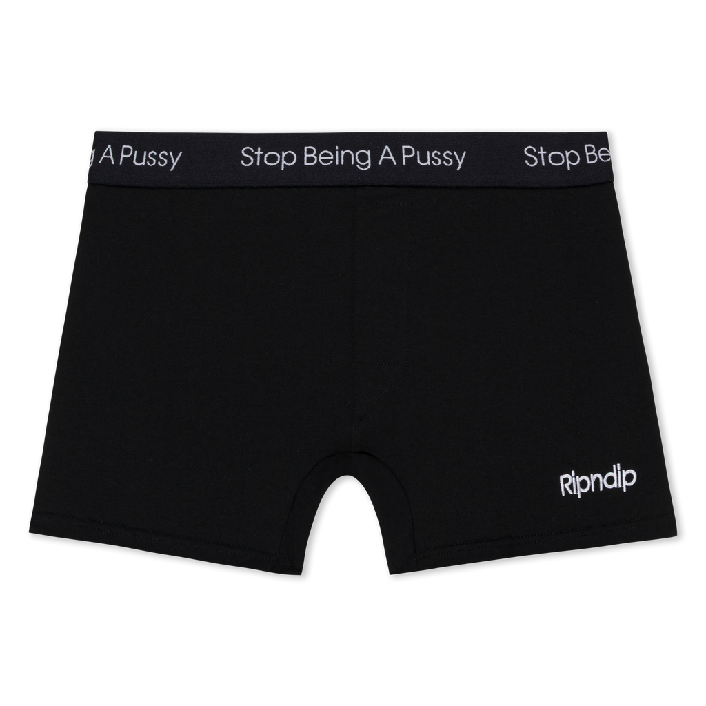 Stop Being A Pussy Boxers (Black)