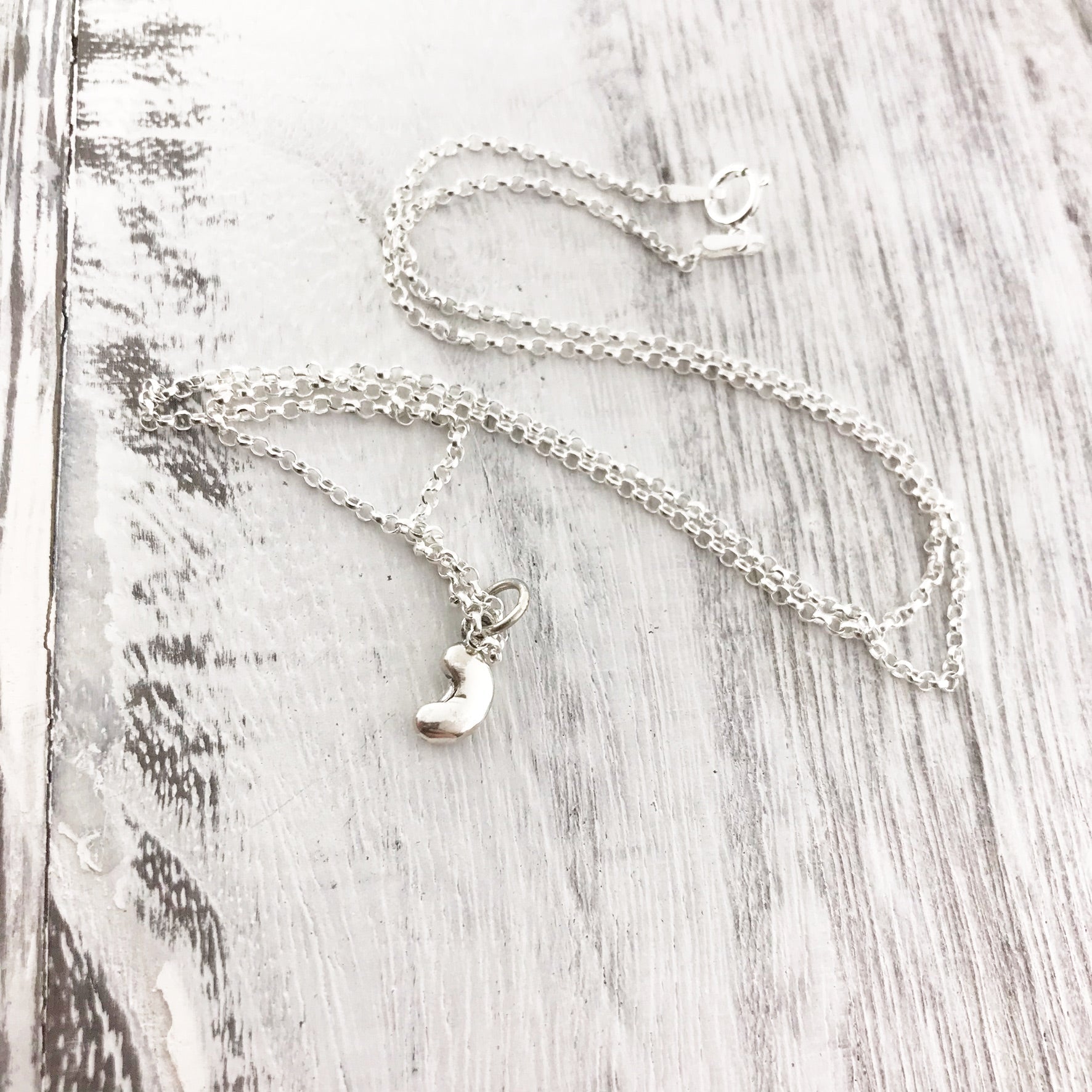 Little Bean Necklace - Sterling Silver - Friendship Necklace - Gift for Her