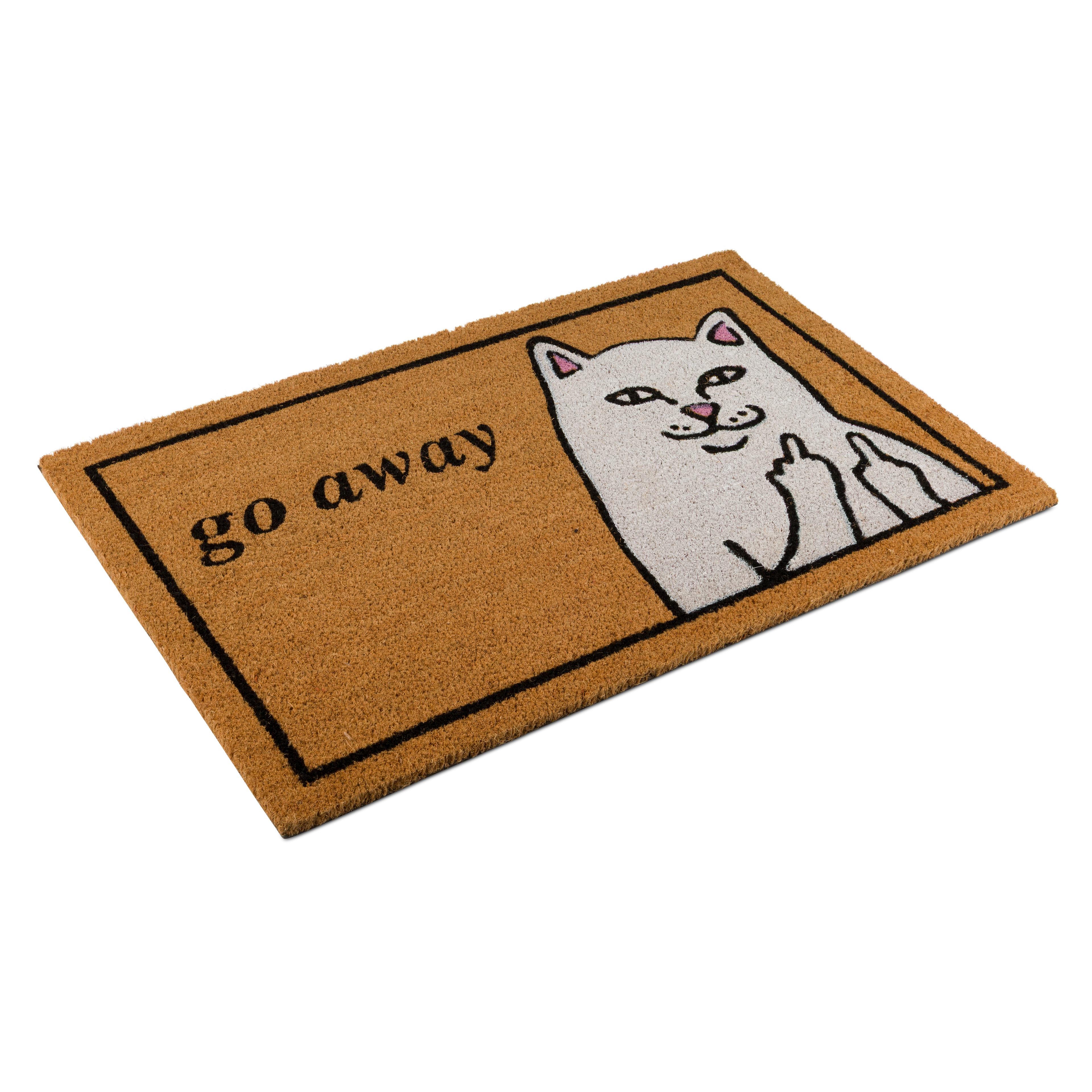 Go Away Door Mat (Brown)