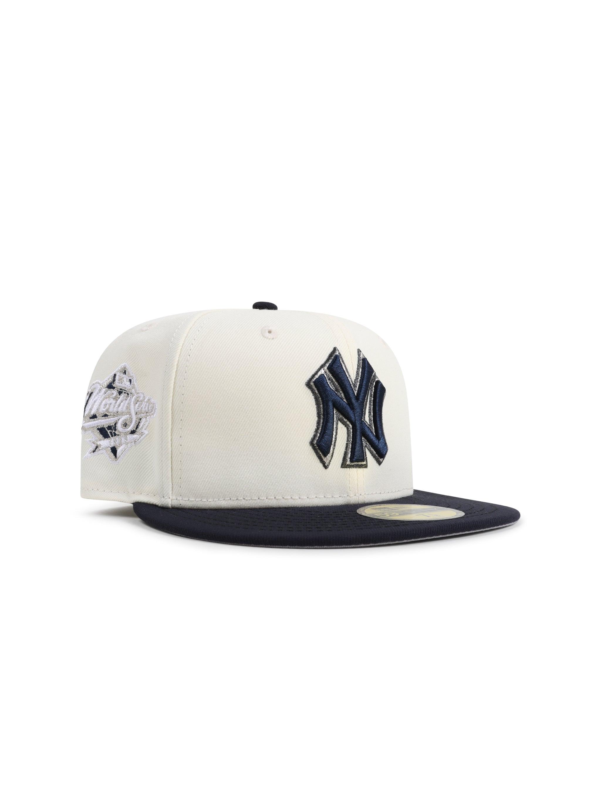 Casquette New Era 5950 New York Yankees World Series Patch - Chrome/Marine