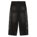 Pretty Flacko Extra Wide Leg Pants (Black Vintage Wash Denim)