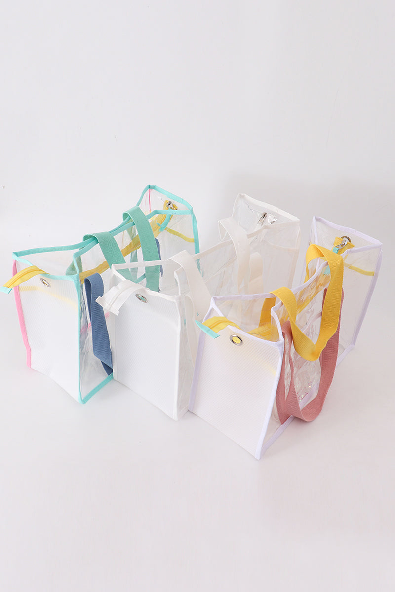 Sac de voyage de plage étanche transparent blanc