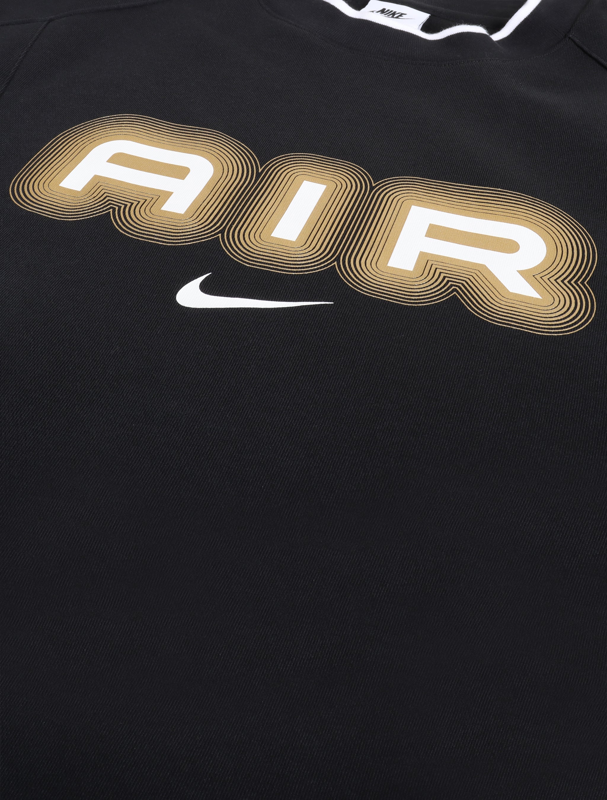 Nike Sweat-shirt Molleton Col Rond Homme Air - Noir/Or Métallique