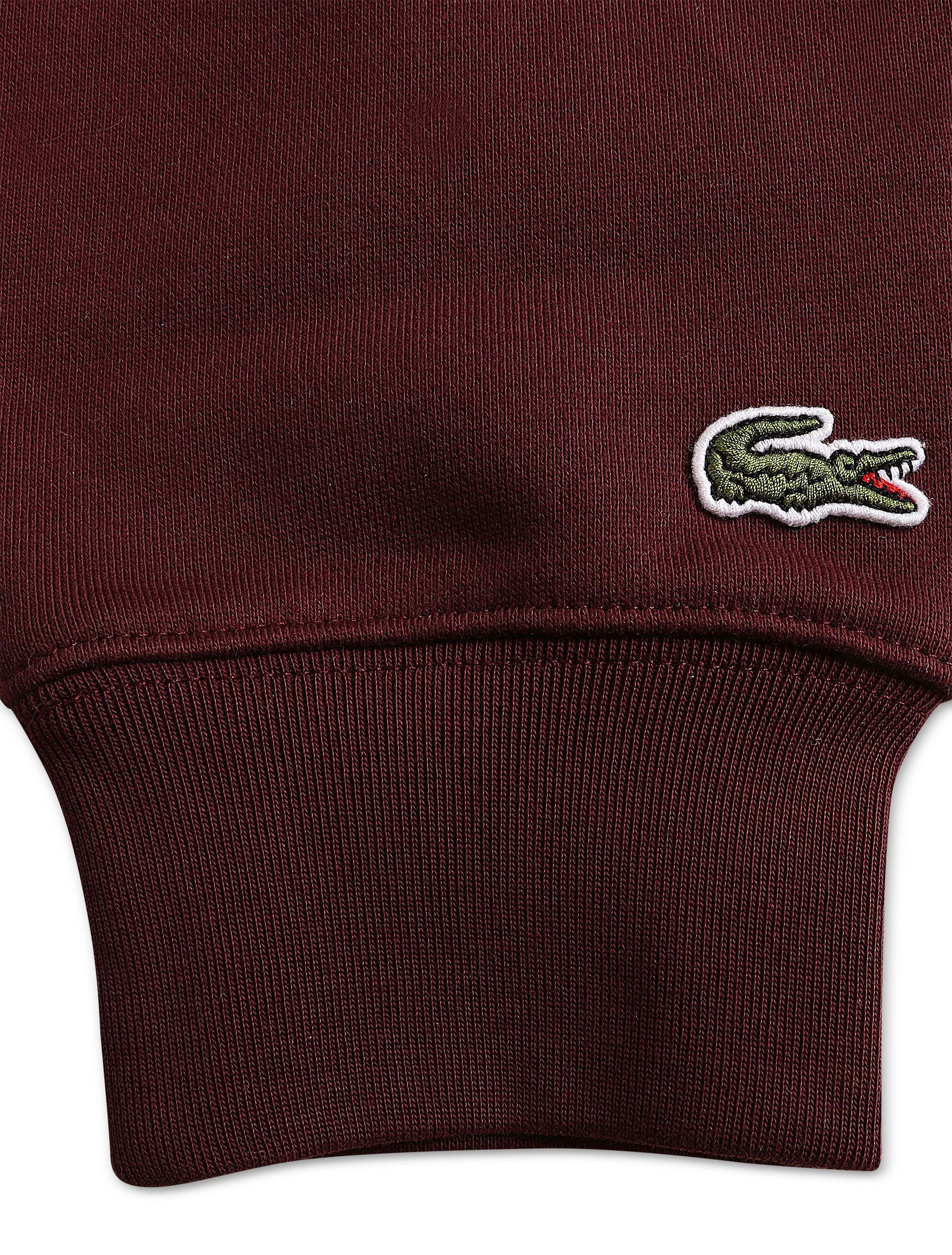 Sweat à capuche Lacoste avec logo - Bordeaux