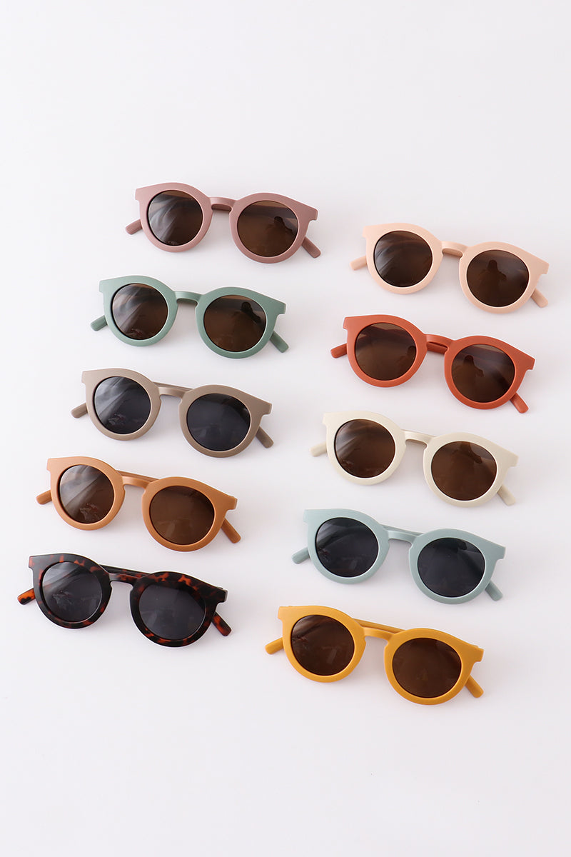 Lunettes de soleil rondes rétro UV400 pour adulte