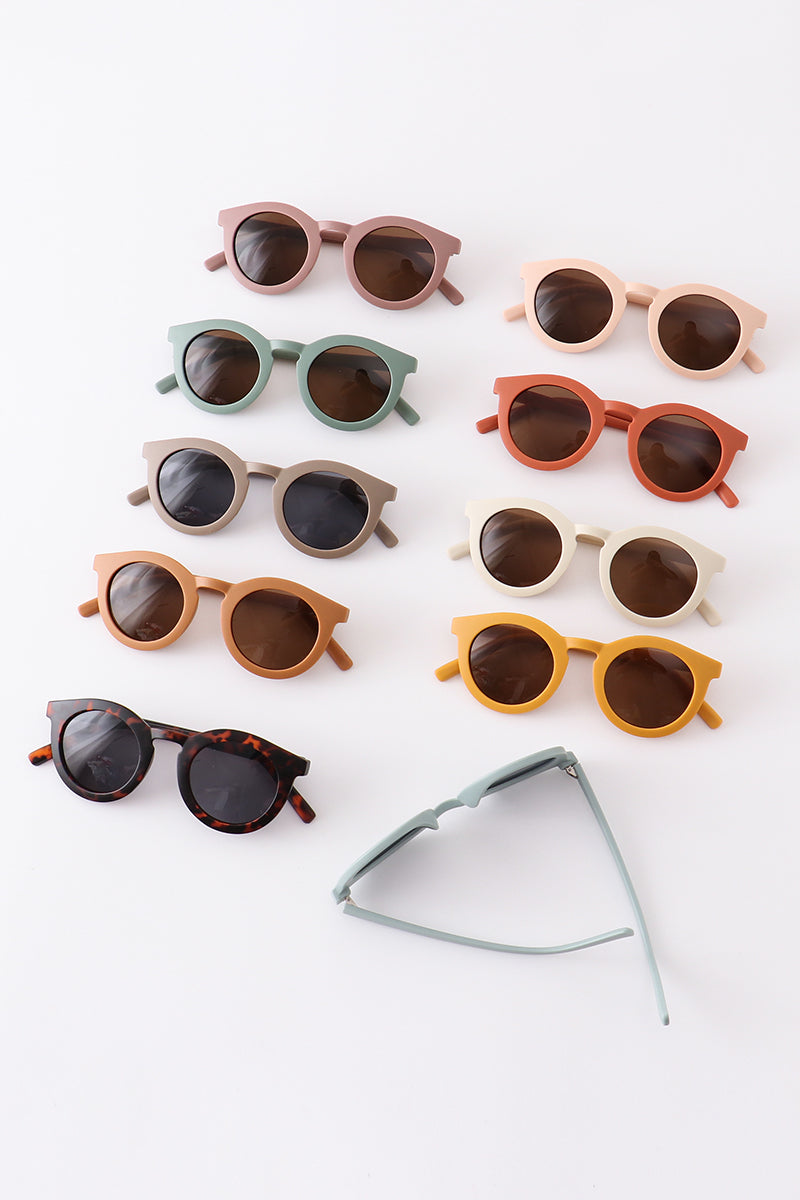 Lunettes de soleil rondes rétro UV400 pour adulte
