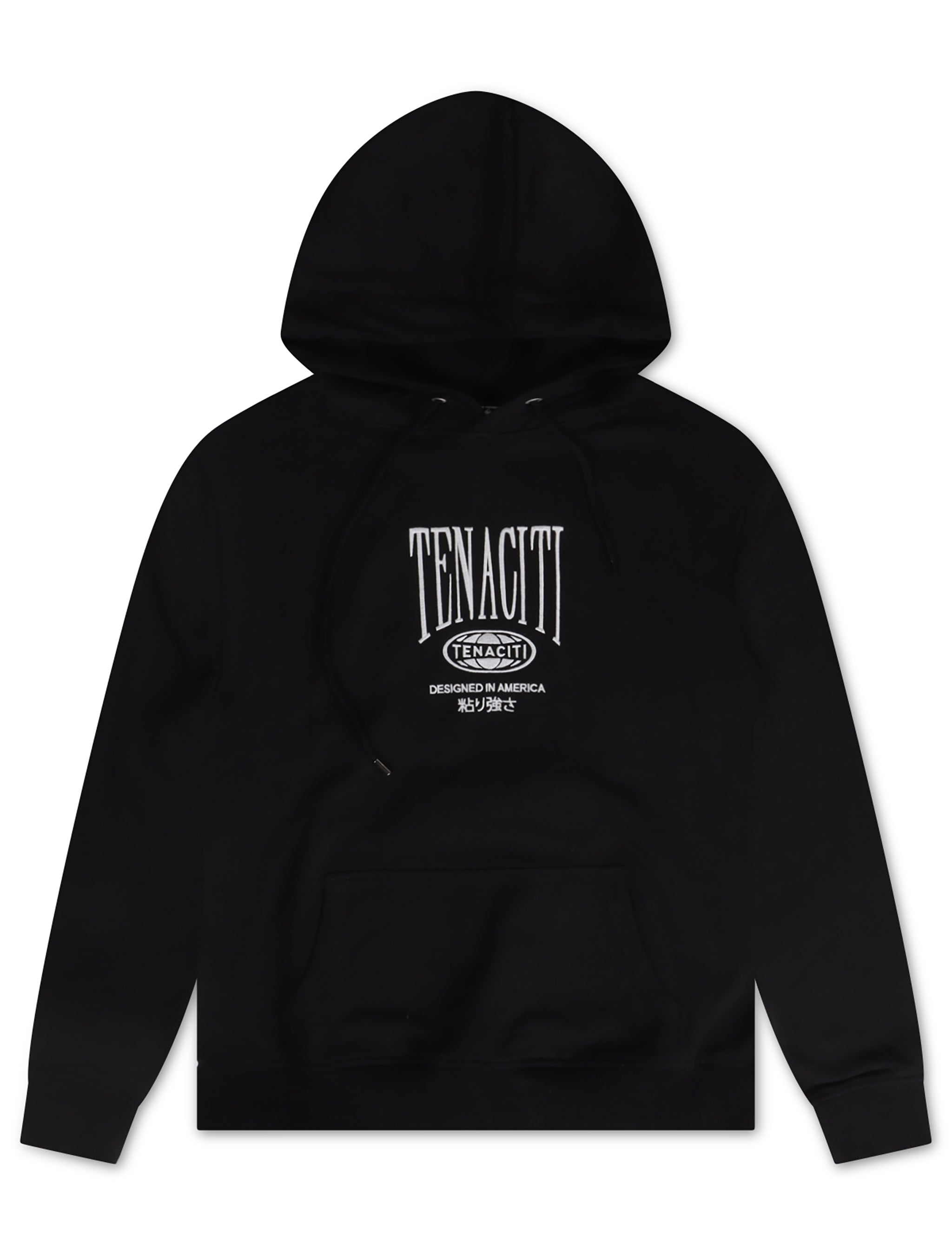 Sweat à capuche Tenaciti Designed in America – Noir de jais