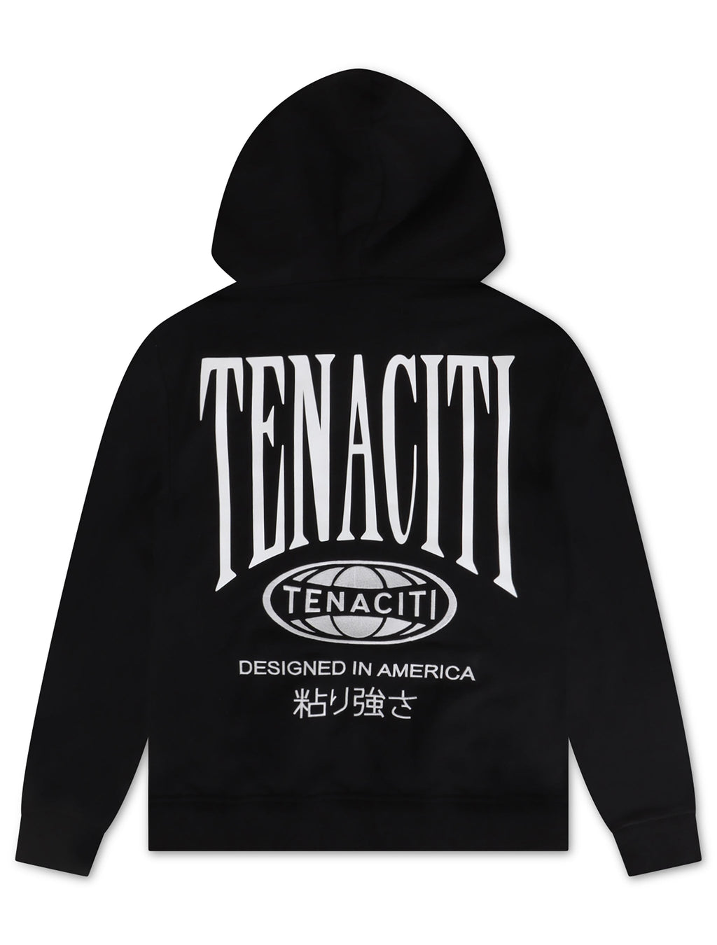 Sweat à capuche Tenaciti Designed in America – Noir de jais