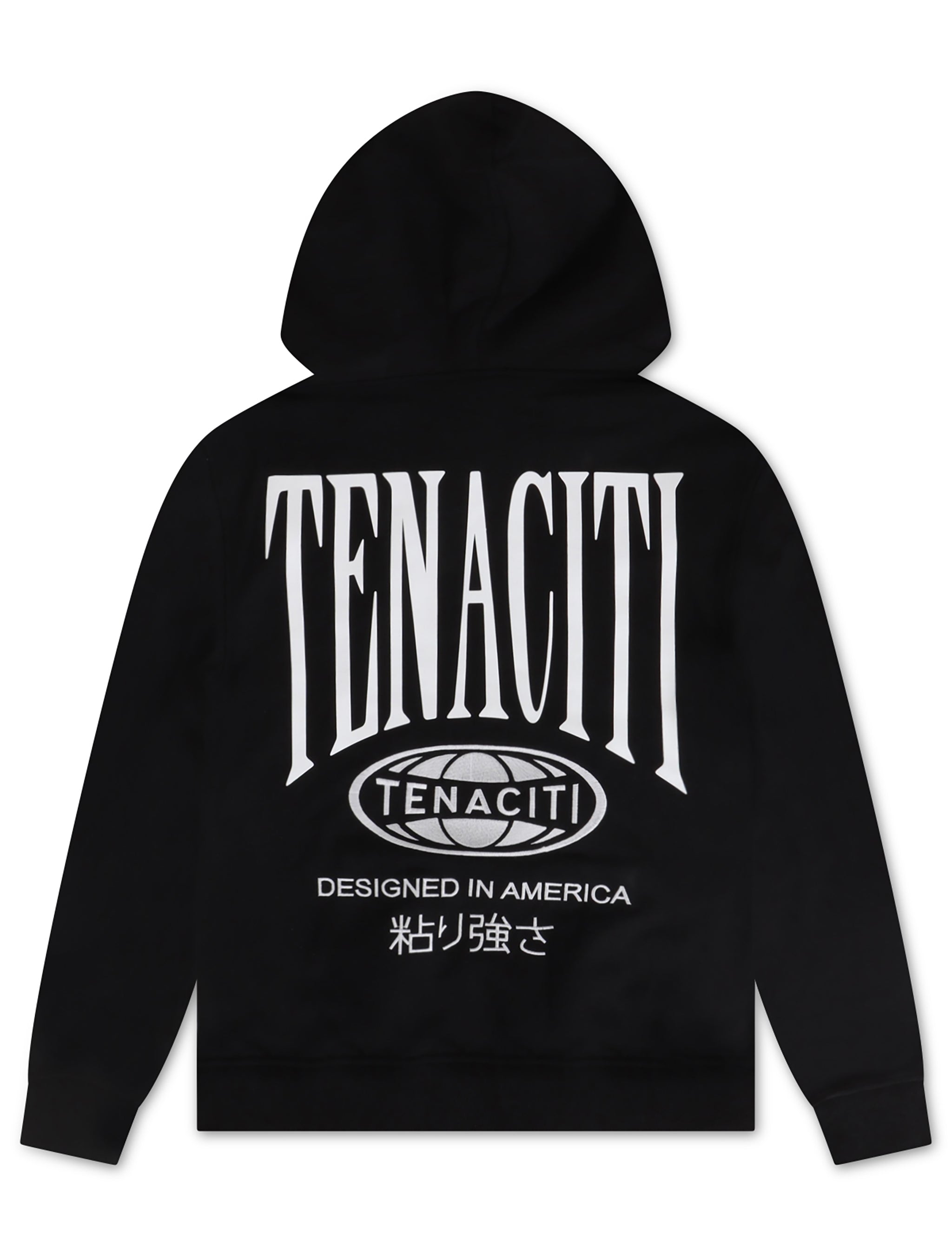 Sweat à capuche Tenaciti Designed in America – Noir de jais