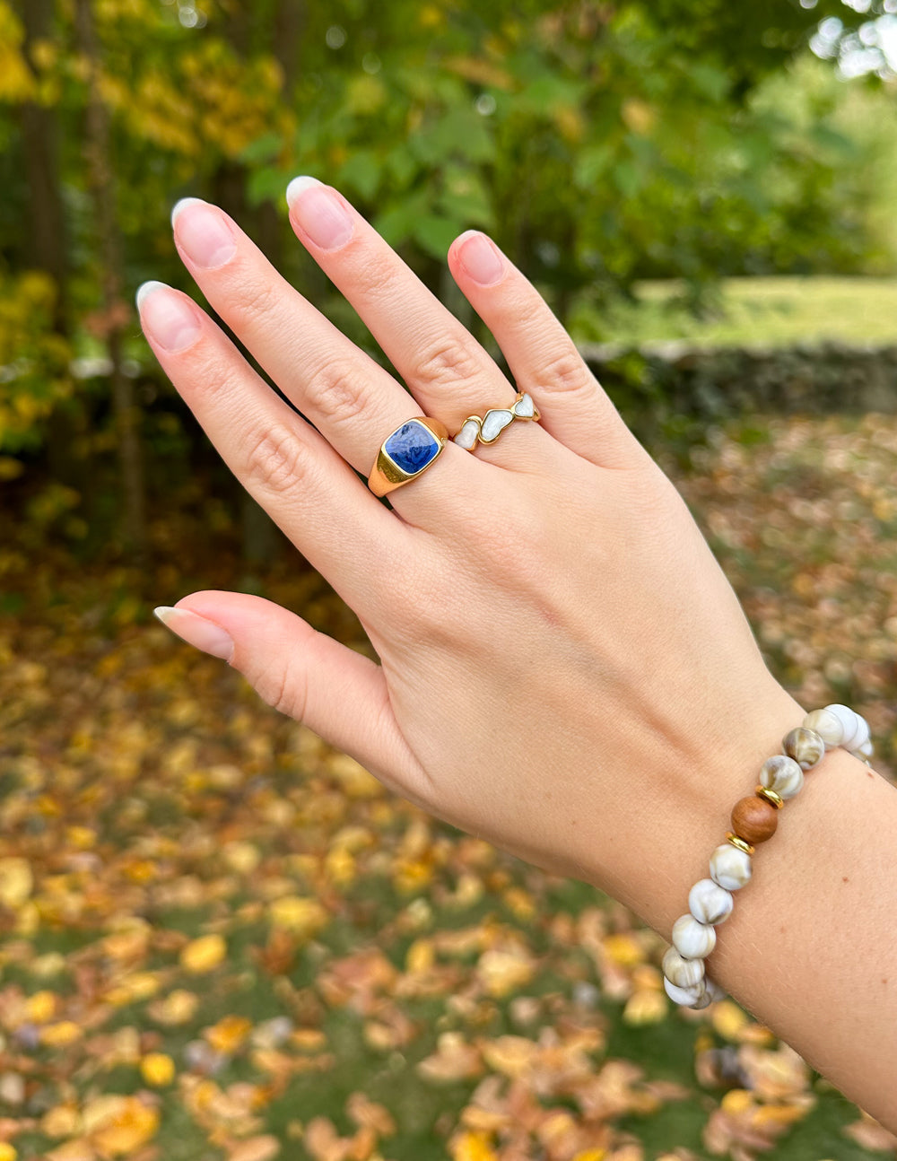 Bague Sceau Indigo