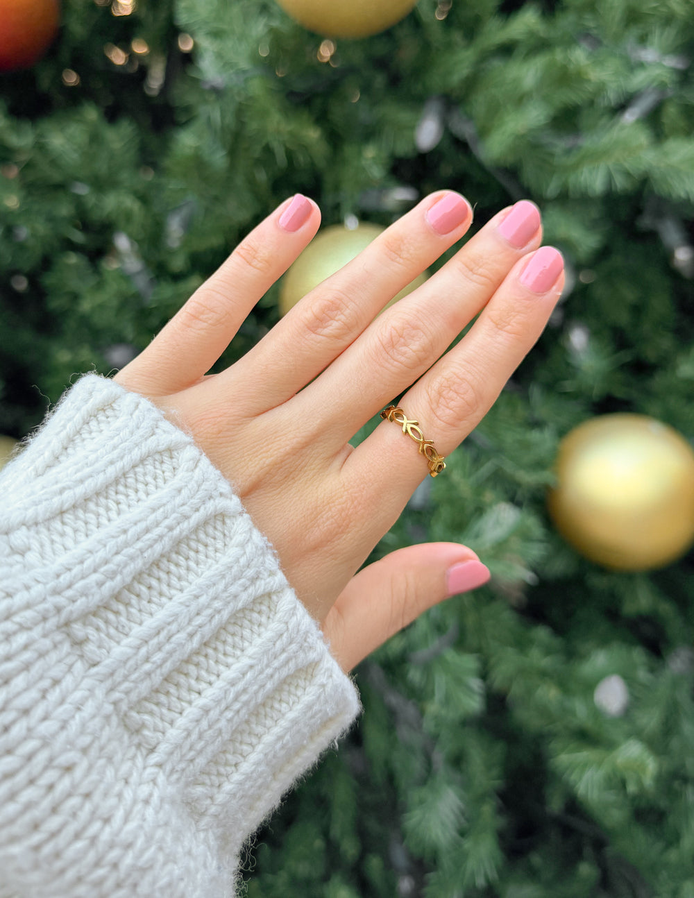 Bague poisson Jésus infini
