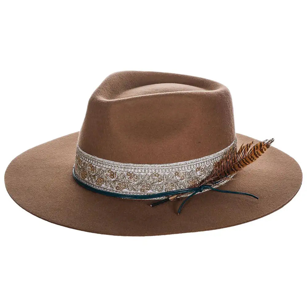 Justin Jessie - Chapeau Fedora en Laine Feutrée
