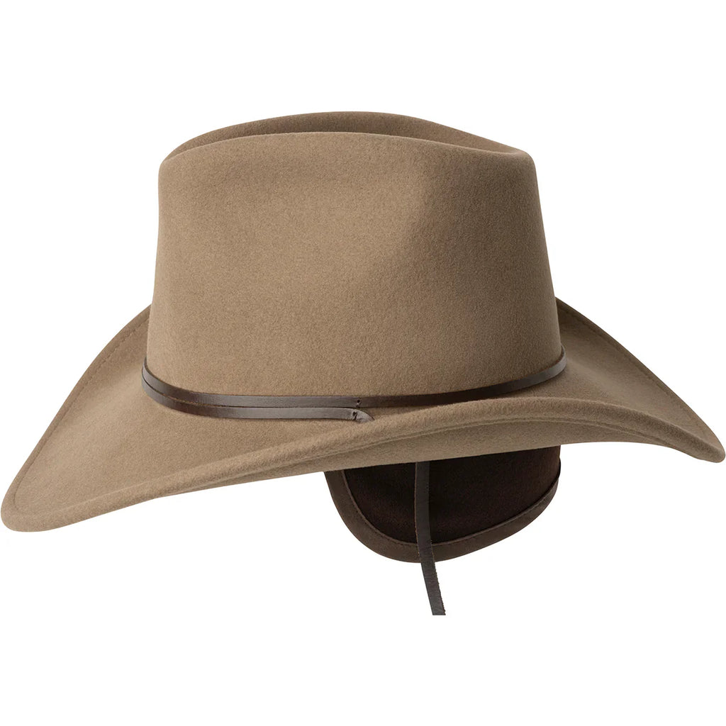 Bailey Joe Eder - Chapeau en feutre de laine LiteFelt de style Outback avec cache-oreilles