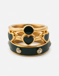 Ensemble de bagues en jade