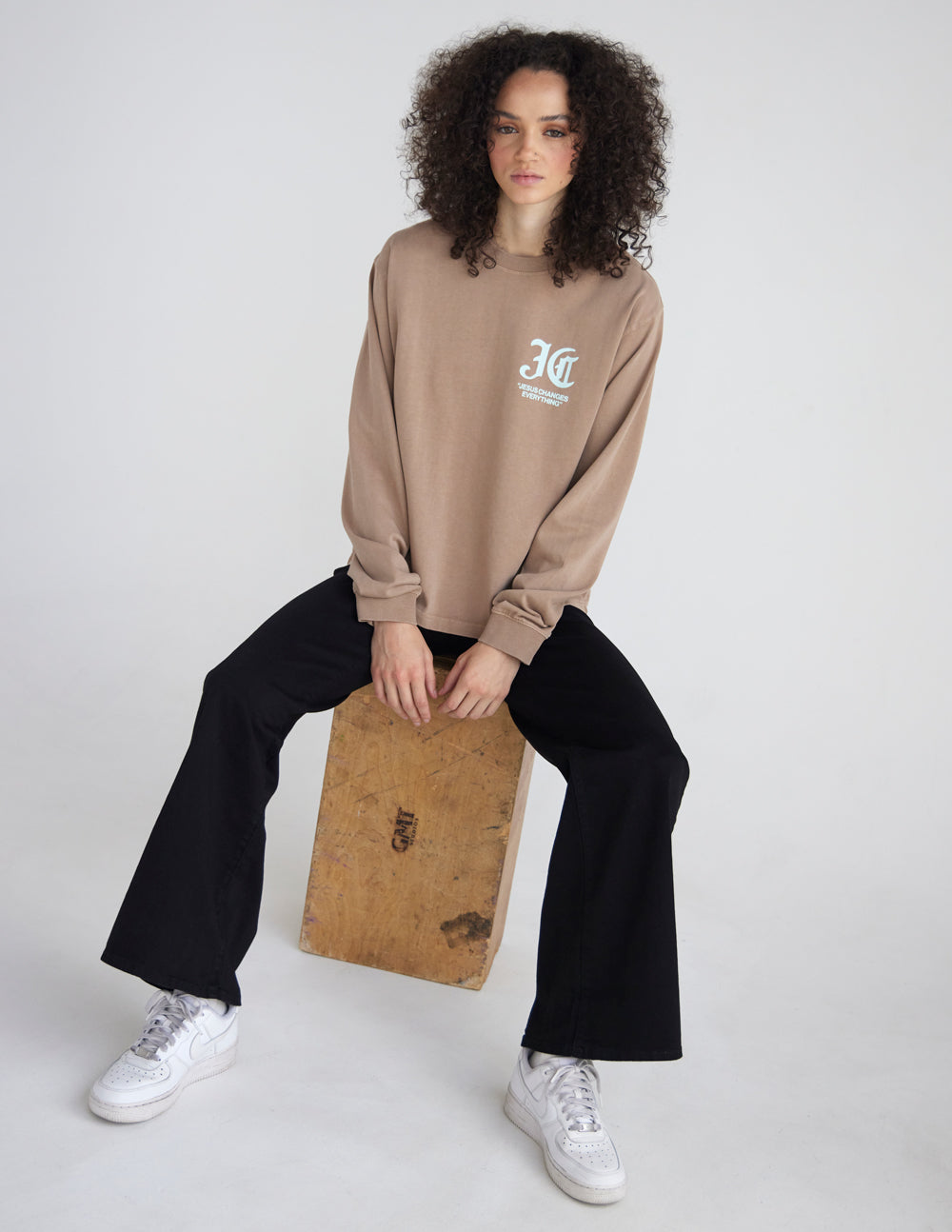 T-shirt épais "Jesus Changes Everything" LS