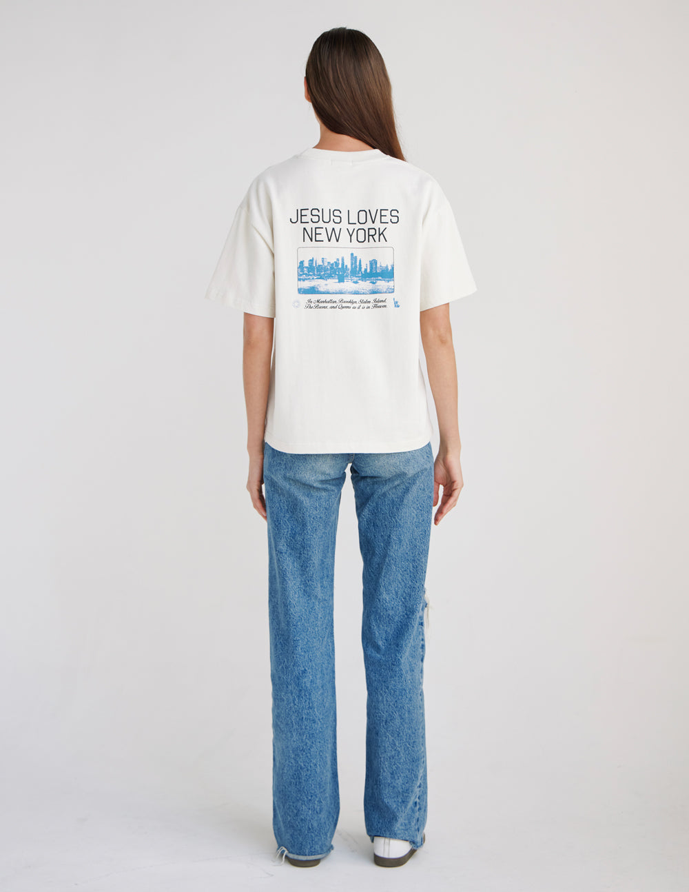T-shirt épais "Jesus Loves New York"