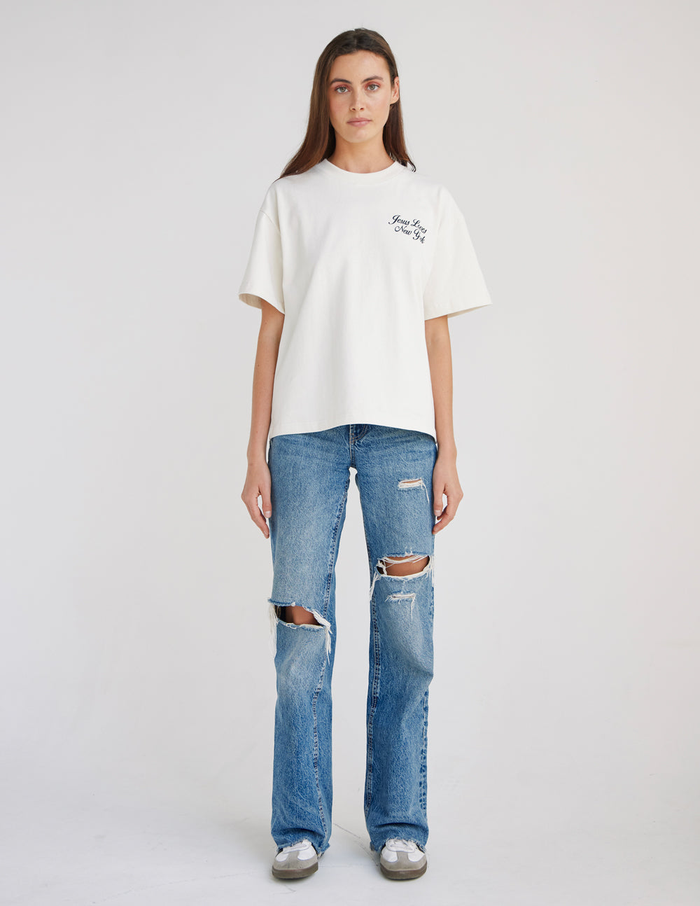 T-shirt épais "Jesus Loves New York"