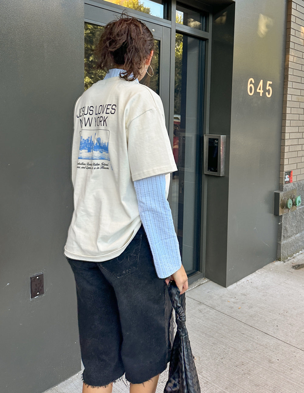 T-shirt épais "Jesus Loves New York"