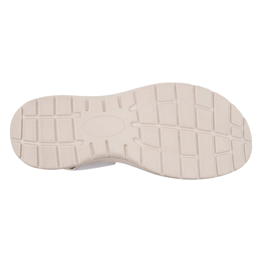 Sandales plates confort Judy Silver Velcro pour femme