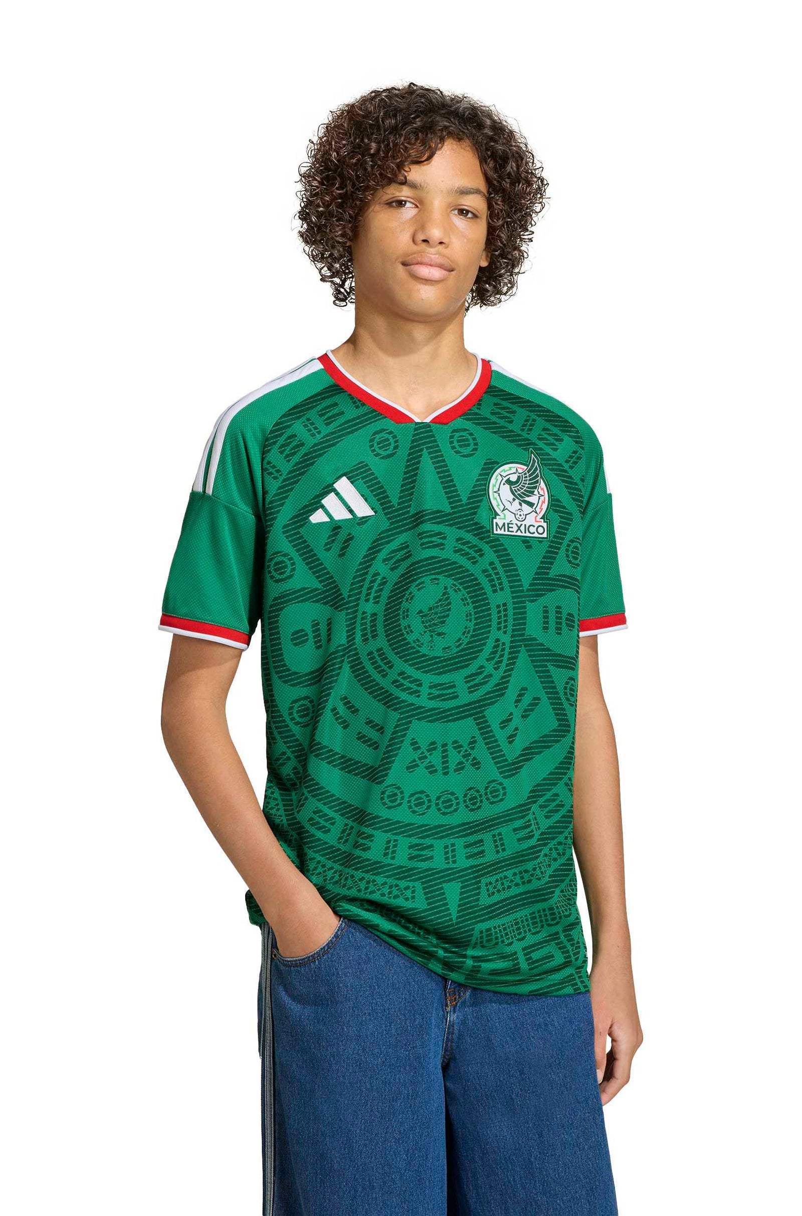Maillot domicile Adidas Kids Mexique 26 - Vert