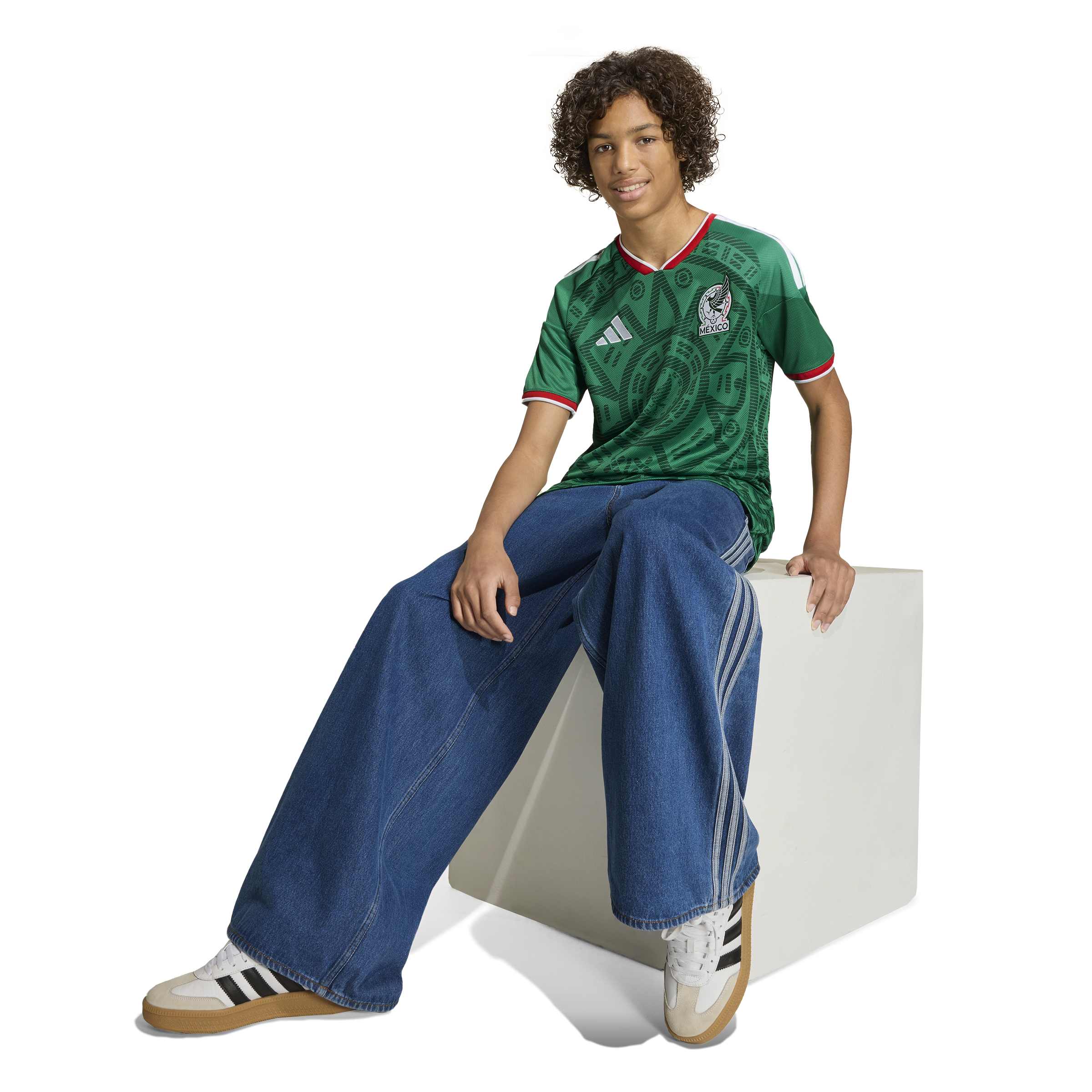 Maillot domicile Adidas Kids Mexique 26 - Vert