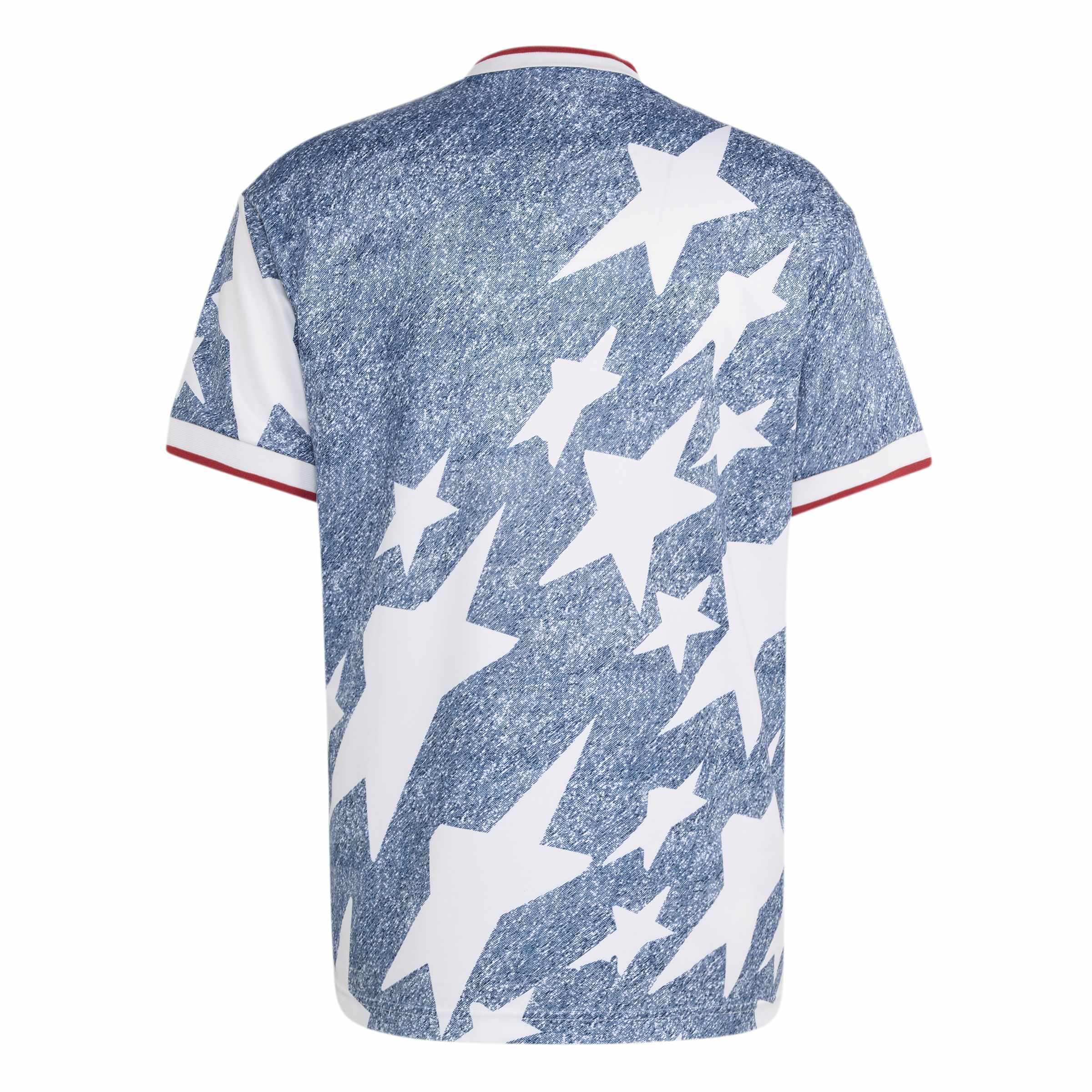 Maillot graphique en jean Adidas pour homme - Bleu